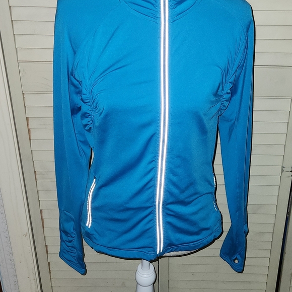 Athleta full zip Brushed Fleece lined Athletic Jacket Like New - Picture 2 of 15